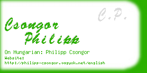 csongor philipp business card